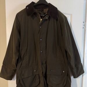 Barbour Beaufort waxed cotton jacket with liner XL